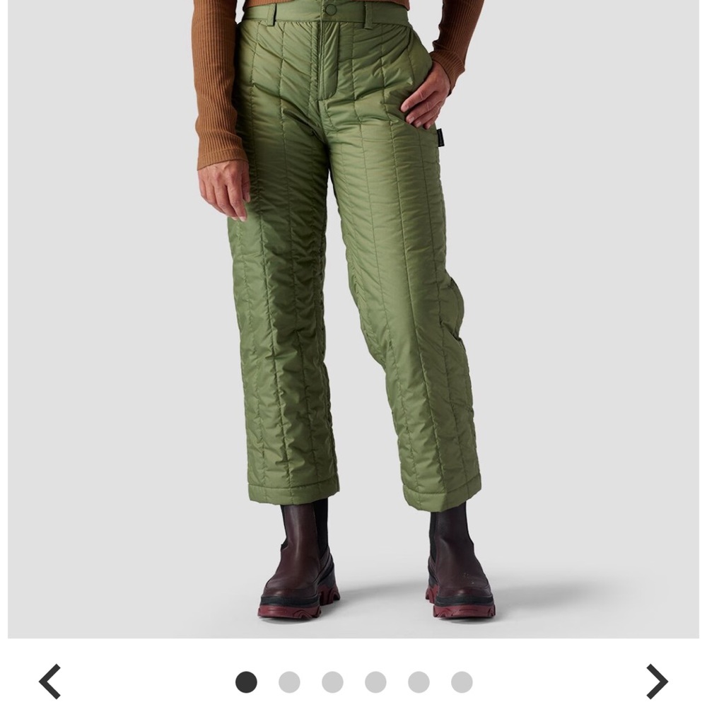 Backcountry Quilted Pants, Size 8